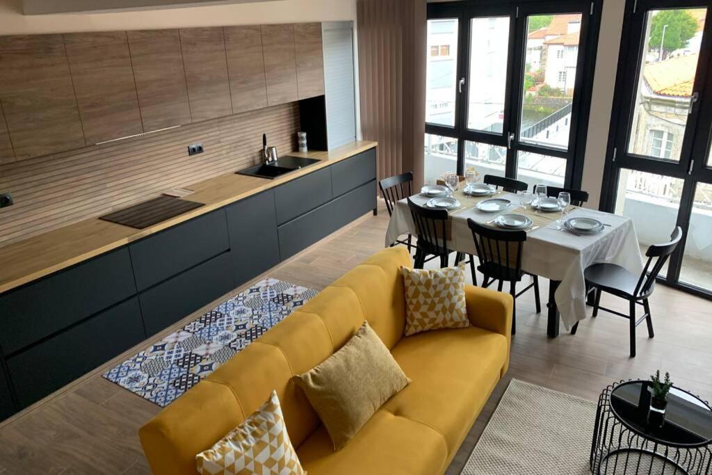 Duplex Con Terraza Villa Ponte Do Porto Bagian luar foto